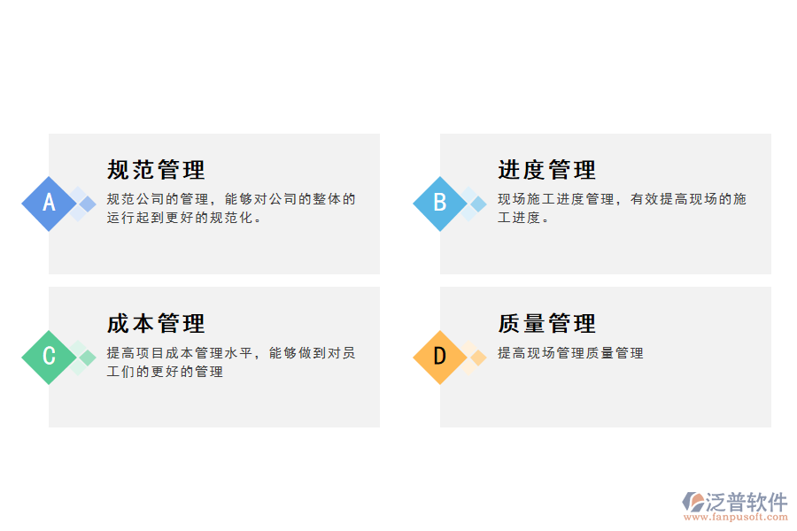 泛普軟件施工管理系統的作用