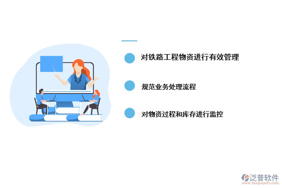 泛普鐵路工程物資管理軟件的目標
