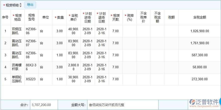 三、泛普軟件-弱電工程管理系統(tǒng)在租賃合同中的應(yīng)用場(chǎng)景