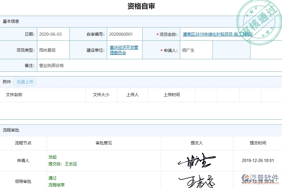 三、泛普軟件-園林工程企業(yè)資格自審的技術(shù)優(yōu)勢