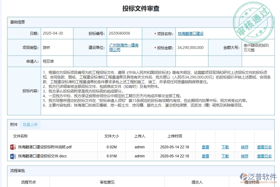 泛普軟件路橋工程施工投標(biāo)資格審查文件系統(tǒng)為路橋工程企業(yè)帶來的價(jià)值