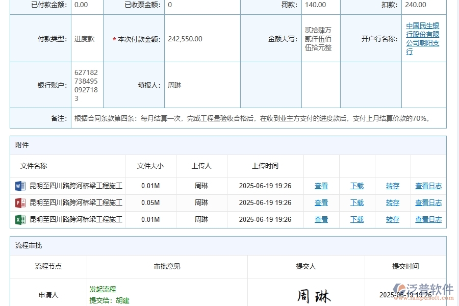 泛普軟件-路橋工程管理系統(tǒng)在工程勞務(wù)費(fèi)支付管理中的應(yīng)用場景