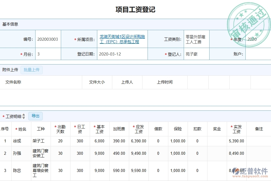 四、泛普軟件-園林工程管理系統(tǒng)在勞務(wù)實名制中的解決方案