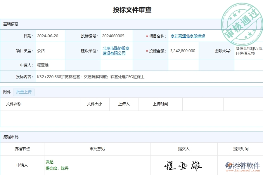 四、泛普軟件-公路工程企業(yè)投標(biāo)文件審查列表的框架設(shè)計(jì)思路