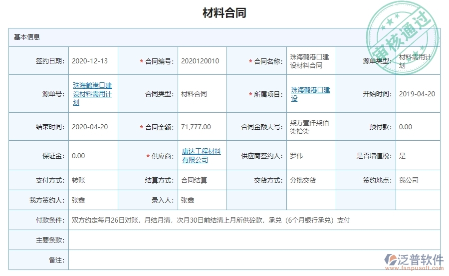 三、泛普軟件-幕墻工程材料合同明細(xì)查詢管理系統(tǒng)對(duì)企業(yè)經(jīng)營(yíng)的價(jià)值