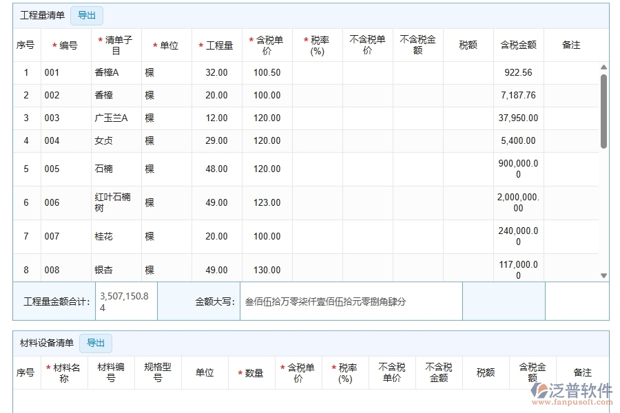 泛普軟件園林工程企業(yè)管理系統(tǒng)中收入合同明細查詢的優(yōu)點與缺點