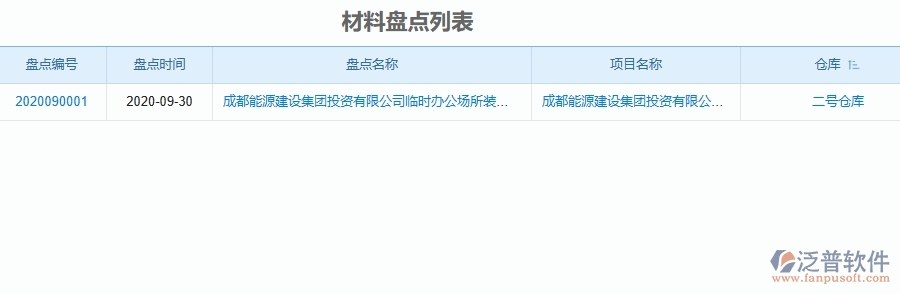 二、泛普軟件-機(jī)電工程管理系統(tǒng)如何解決工程企業(yè)中材料盤點(diǎn)的痛點(diǎn)