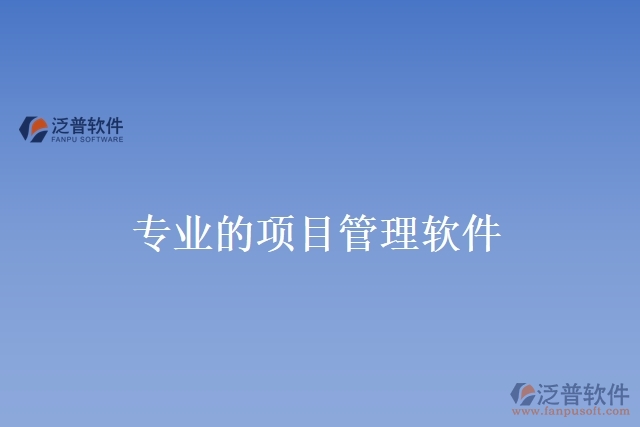專(zhuān)業(yè)的項(xiàng)目管理軟件