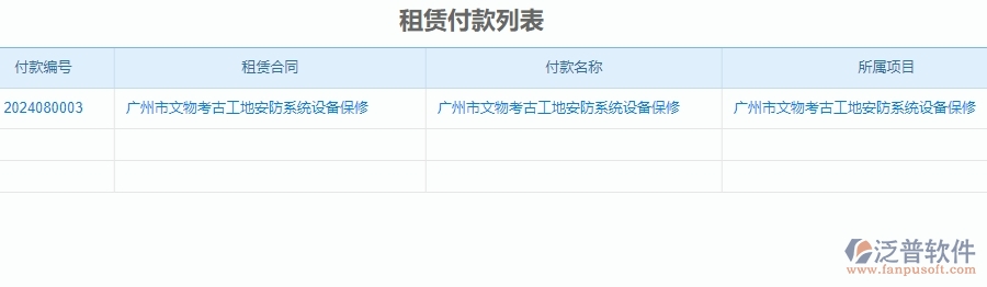四、泛普軟件-安防工程管理系統(tǒng)中付款管理的注意事項