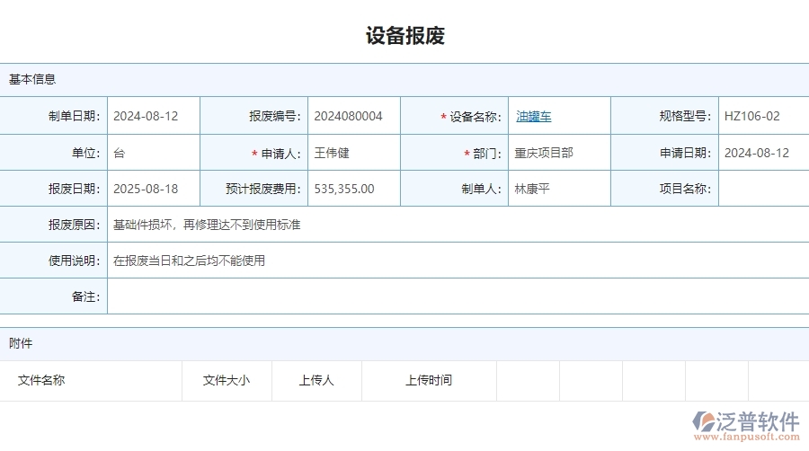 三、泛普軟件-安防工程企業(yè)管理系統(tǒng)中設(shè)備報(bào)廢的優(yōu)點(diǎn)與缺點(diǎn)