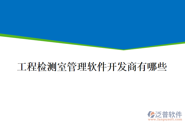 工程檢測(cè)室管理軟件開(kāi)發(fā)商有哪些