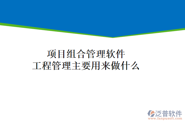 項(xiàng)目組合管理軟件工程管理主要用來做什么
