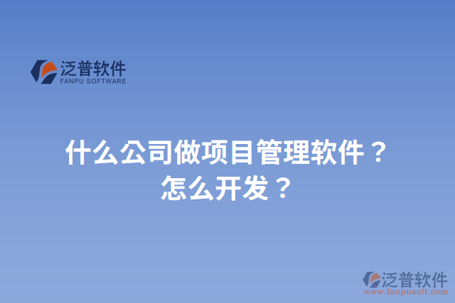 什么公司做項(xiàng)目管理軟件？怎么開發(fā)？