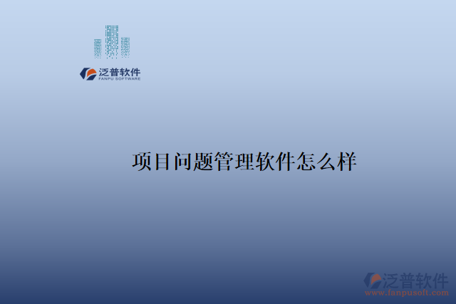 項目問題管理軟件怎么樣