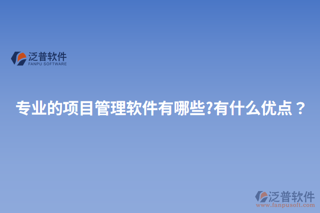 專業(yè)的項(xiàng)目管理軟件有哪些?有什么優(yōu)點(diǎn)？