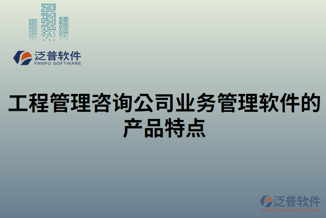 工程管理咨詢公司業(yè)務管理軟件的產(chǎn)品特點 