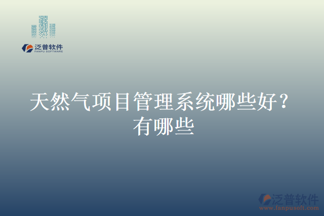 天然氣項(xiàng)目管理系統(tǒng)哪些好？有哪些