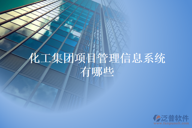 化工集團項目管理信息系統(tǒng)有哪些